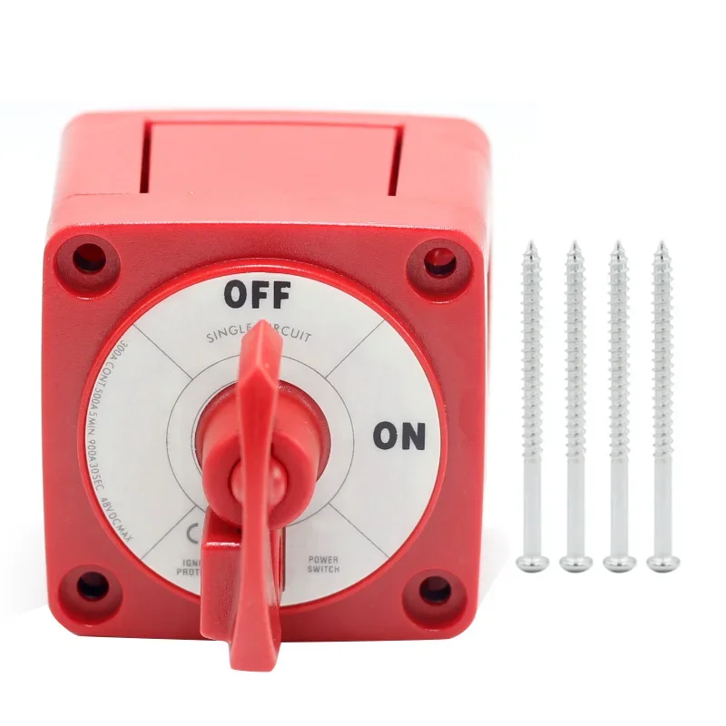 

Блокировка ВКЛ/ВЫКЛ аккумулятора серии Blue Sea Systems 6004 m, красный