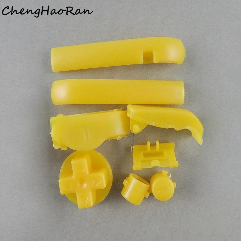 مجموعة واحدة مناسبة لوحدة التحكم في الألعاب بمفاتيح متقاطعة شفافة GBA LR AB ملحقات بديلة