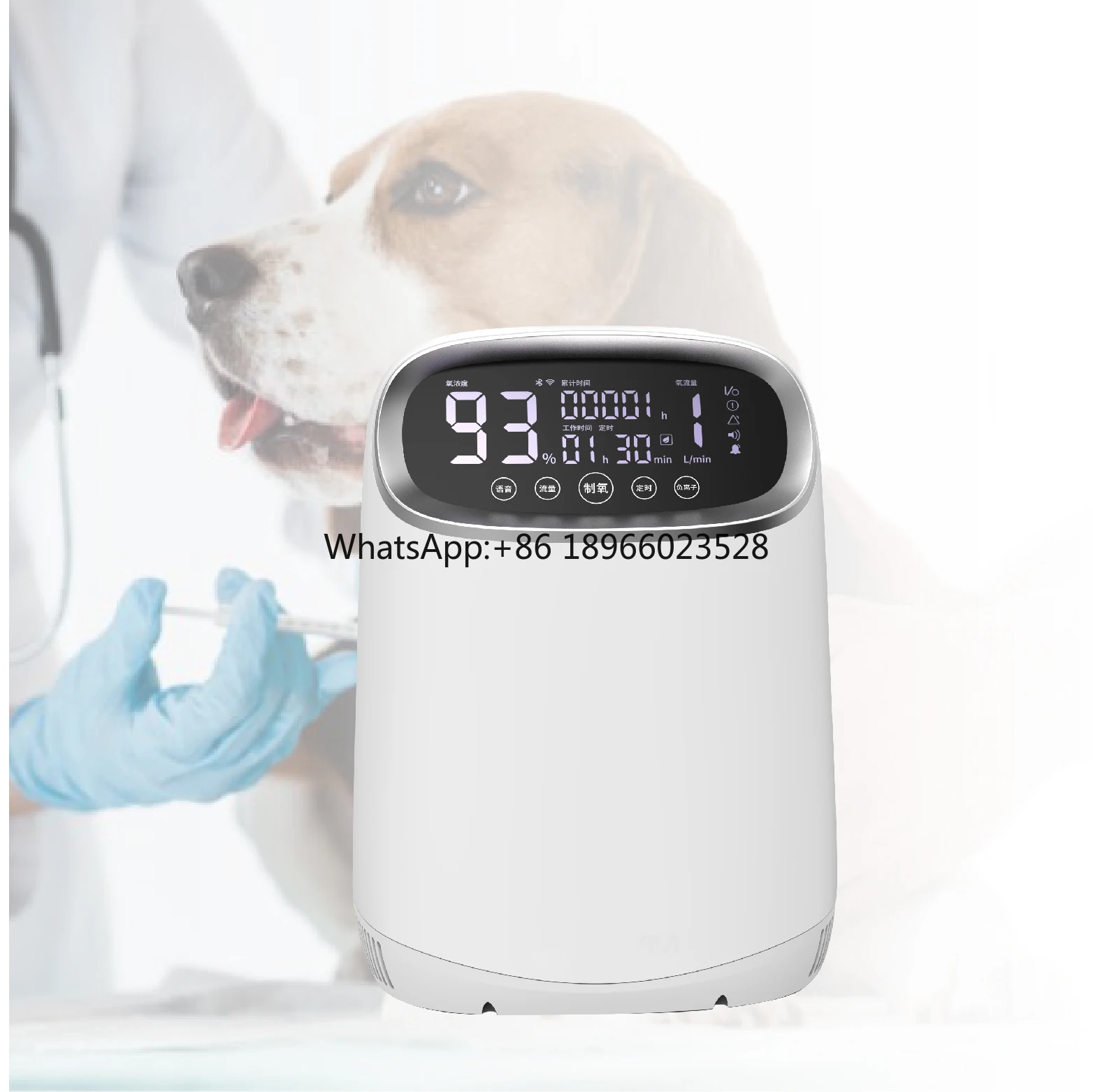 

Oxygene Compressor Veterinary Hospital Dual Purpose Atomizatoin Pet Medical Oxygene Concentrator