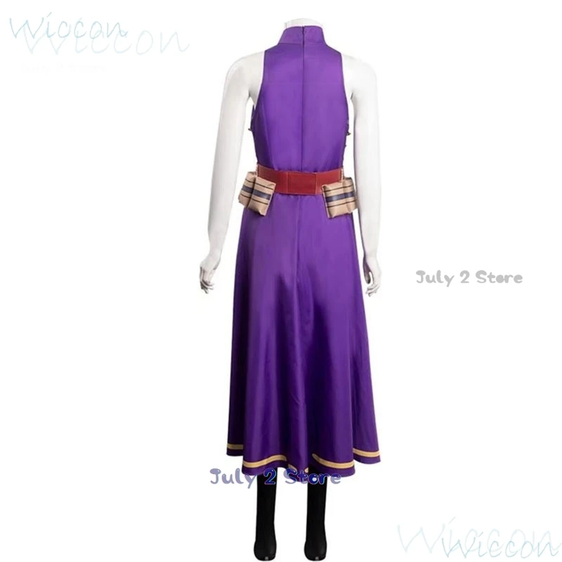 Anime Lady Nagant Cosplay My Hero Tsutsumi Kaina Purple Skirt Purple Wig Academia Justice Uniform Prop Party Outfit for Women