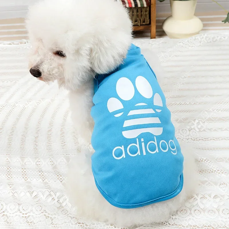 Soft Pet Dog Clothes for Small Dogs Summer Pomeranian Bichon Teddy Dog Thin Vest Breathable Cool Cat Puppy Clothing Pet T Shirt