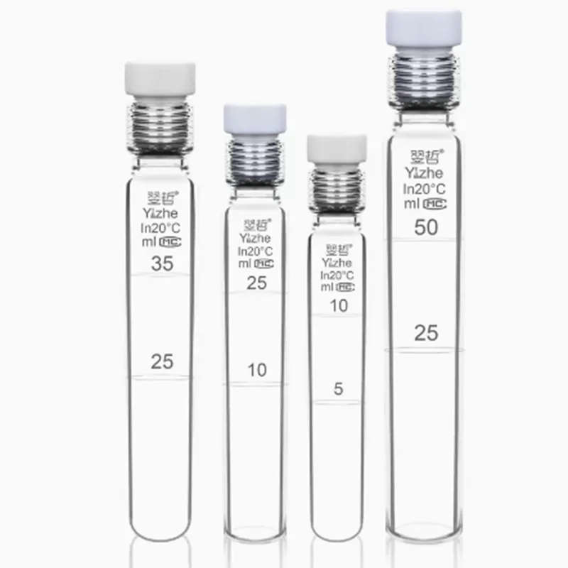 Xin Tester 5/10/25/50/100ml Glass Colorimetric Tube Laboratory Tetrafluoro Acid Sealed Reaction Tube