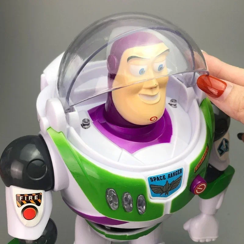 Disney w magazynie Toy Story detektyw Woody Tracy zabawki Buzz Lightyear świecące zabawki filmowe lalki ręcznie robione zabawki modele prezenty