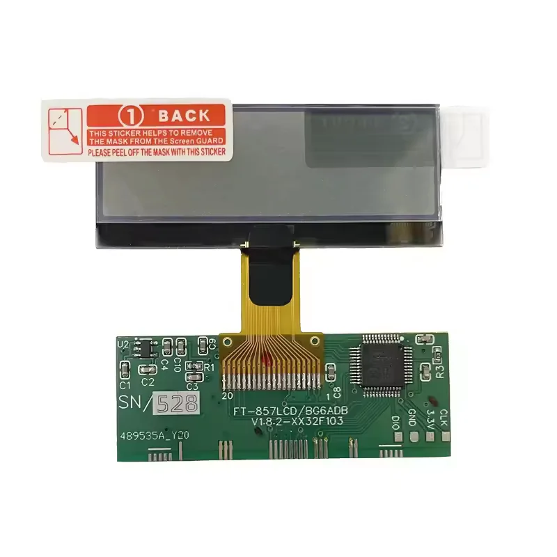 OEM 液晶 YAESU FT-857 Ft-857D 液晶ディスプレイ交​​換部品「ゼブラ