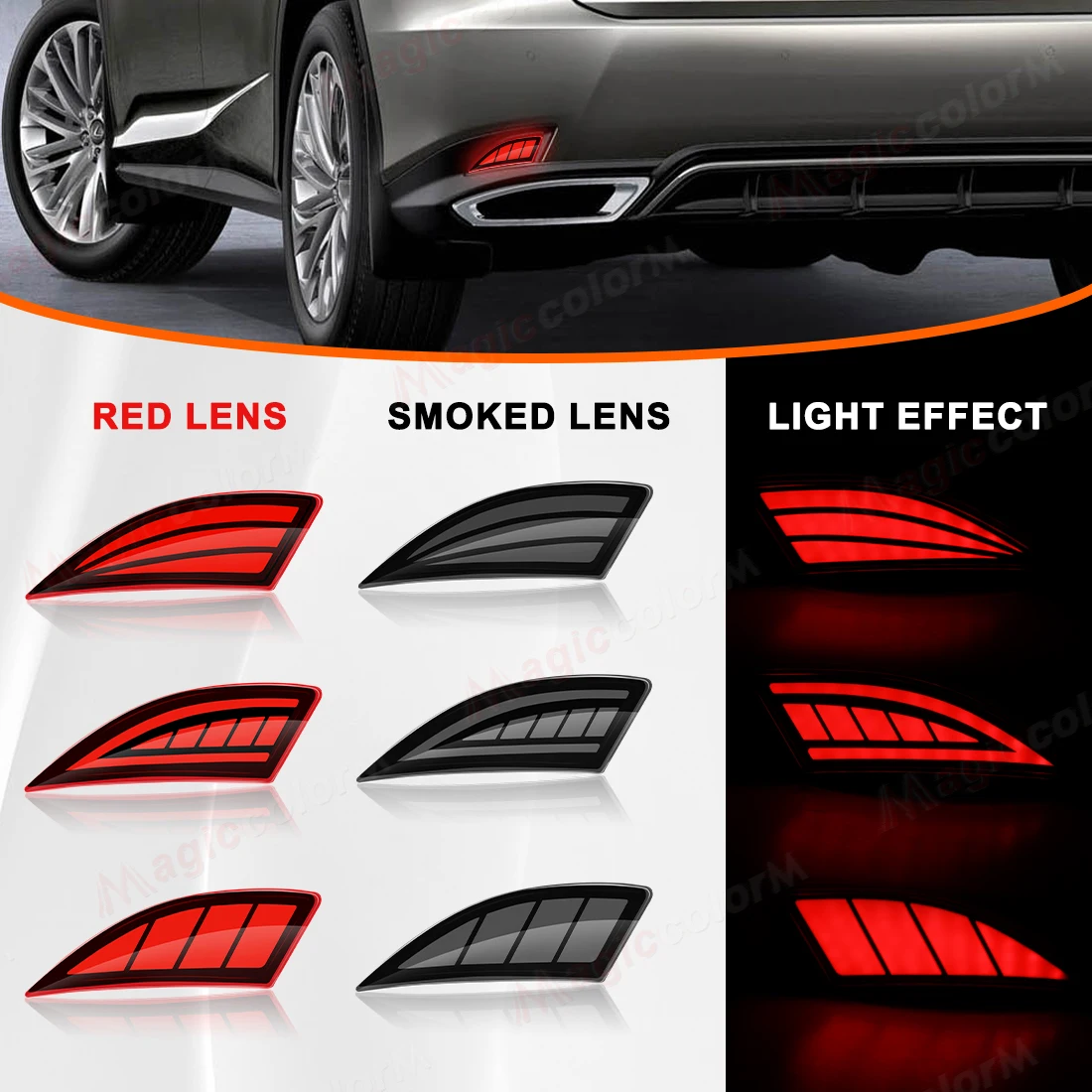 

LED Brake Light For Lexus RX 2020 2021 2022 Rear Bumper Light Turn Signal Reflector Lamp Assembly Taillight Car Accessories