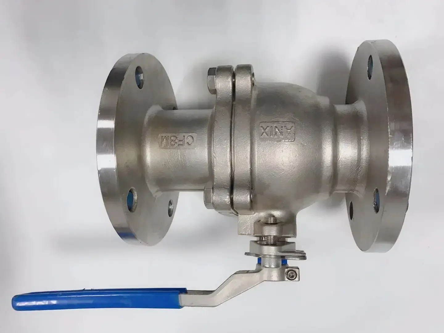 Stainless steel 304 flange ball valve PN16 two-piece acid and alkali resistant flange ball valve