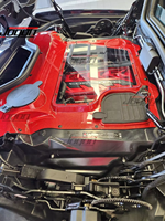 For Chevrolet Corvette C8 Z06 Z51 ZR1 Convertible 2020-2025 Real Carbon Fiber Engine Bay Hood Decor Cover Trim Car Accessories