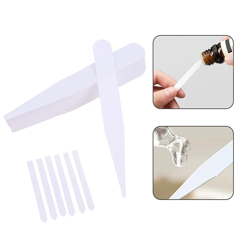 

100pcs Pure White Cotton Absorb Water Perfume Test Strips For Testing Fragrances And Essential Oils Fragrance Aromatherapy Paper