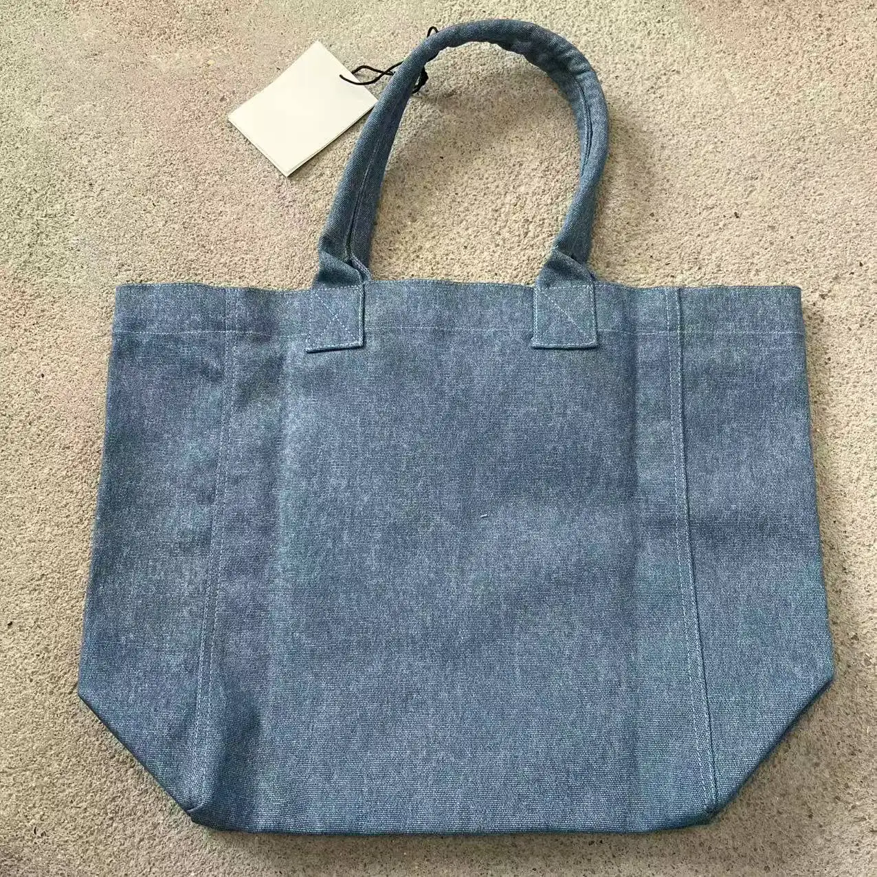 حقيبة يد مطرزة كبيرة الحجم - متسوق قطني من سلسلة Mar Designer مع جيب بسحاب وحقيبة الشاطئ والمكتبة