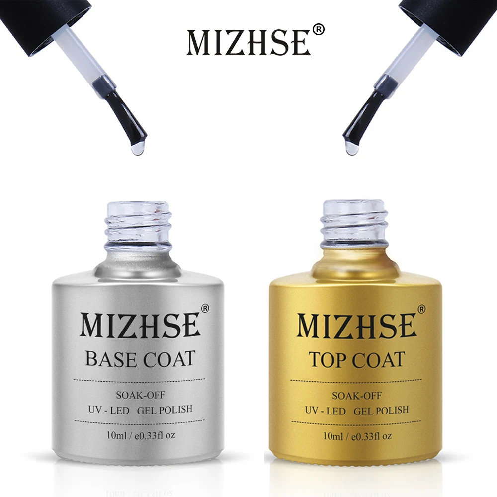 Mizhse เคลือบด้านเจลทาเล็บเจลเคลือบเงายาเคลือบเล็บเคลือบเงาแวววาวไม่มีสีเจลทาเล็บ18มล. เคลือบด้านด้วยเพชร