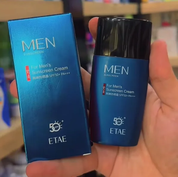 45g Refreshing Non-greasy Nourish Men Face Body SPF50+ Sunscreen High Sun Protection Resist Ultraviolet Rays Men Sunscreen Cream