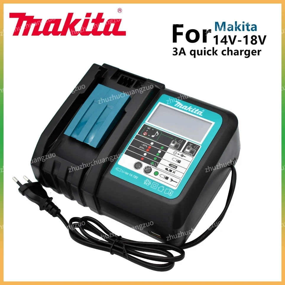 

Makita Original Charger 14.4V-18V DC18RC Battery Charger Makita 6000mAh Bl1830 Bl1430 BL1860 BL1890 Tool Power Charger