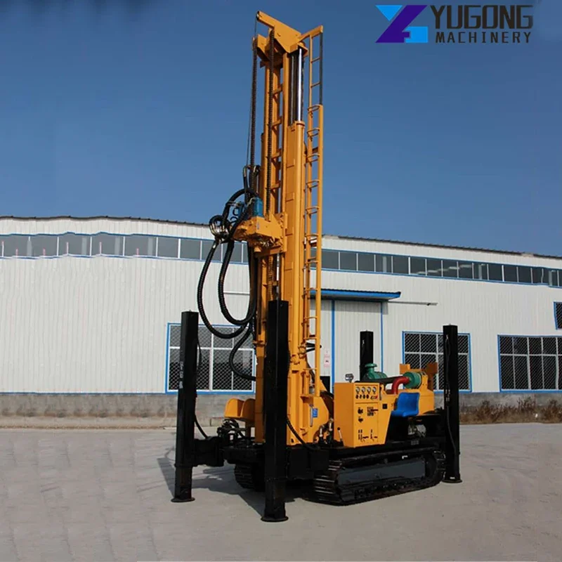 Crawler Water Drilling Rig Turkey Deep Well Drill Machine Portable Mobile Pneumatic Water Well Mine Drilling Rig Machine