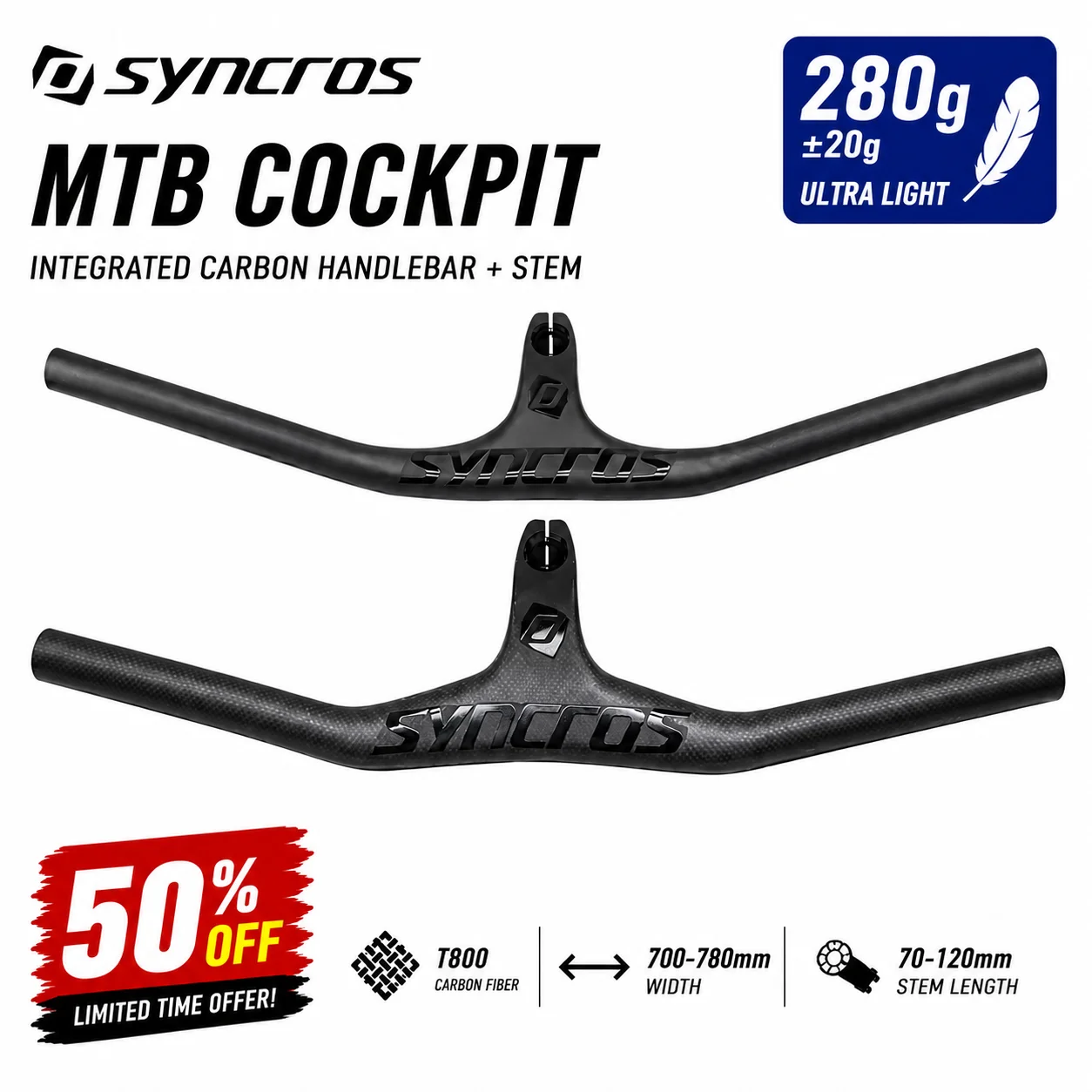 componenti-per-bici-syncros-in-fibra-di-carbonio-manubrio-integrato-dritto-con-angolazione-0-17-gradi