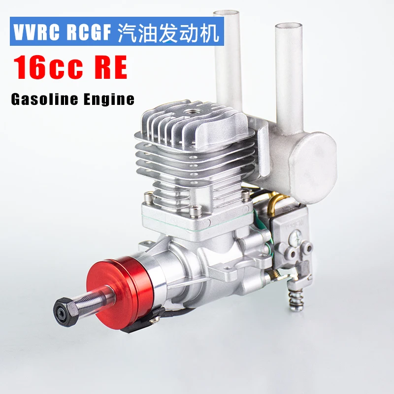 RCGF 16cc RE Rear Exhaust Gas Engine, Walbro Carburetor for Mid-Scale RC Models