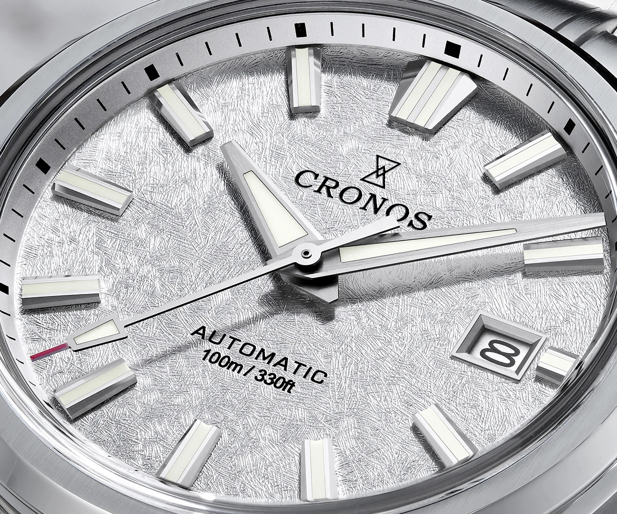 

Cronos новые 39 мм текстура роскошные мужские деловые деловые часы Miyota 9015 PT5000 SW200 автоматические механические водонепроницаемые 100 м L6040