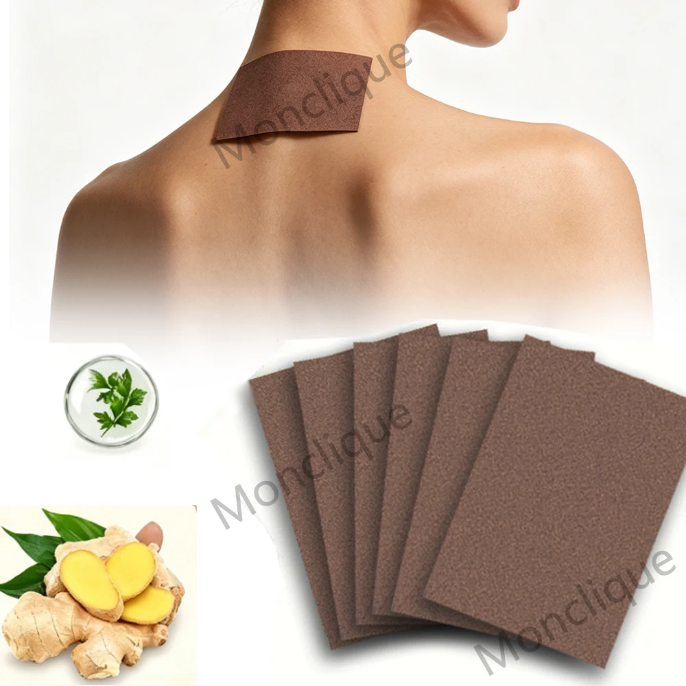 24/60 Stück Nackenmassage-Pflaster Trapezius-Muskel-Akupunktur-Aufkleber Vliesstoff zur Muskelentspannung und Meridianberuhigung Körperpflege-Tool