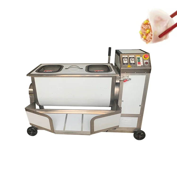 Fully Automatic Kimchi Pickle Mixer Chicken Meat Sausage Stuffing Meat Mixer Pork Blender Machine For Sales Price