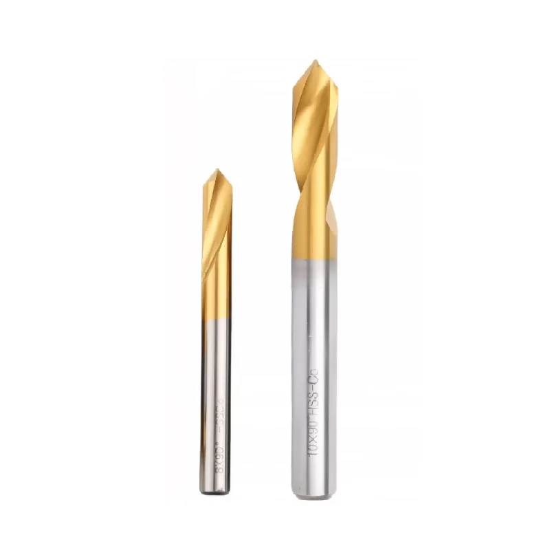 Cobalt-Bearing High-Speed Bai Gang Titanium Plating Fixed-Point Drill Centering Drill Positioning Bit 90 Degrees