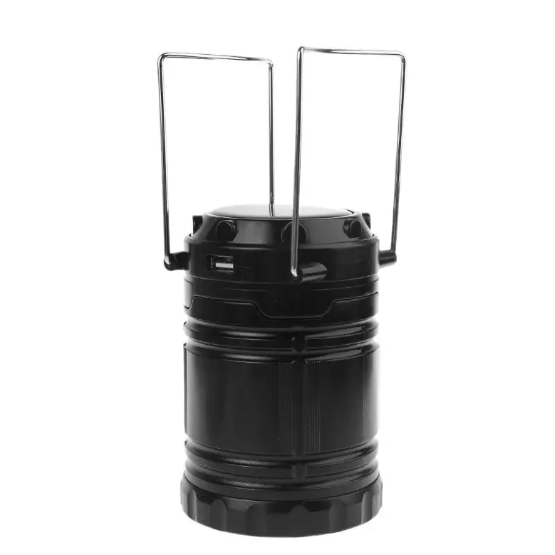 Collapsible Solar Outdoor Rechargeable Camping Lantern Light LED Hand Lamp New