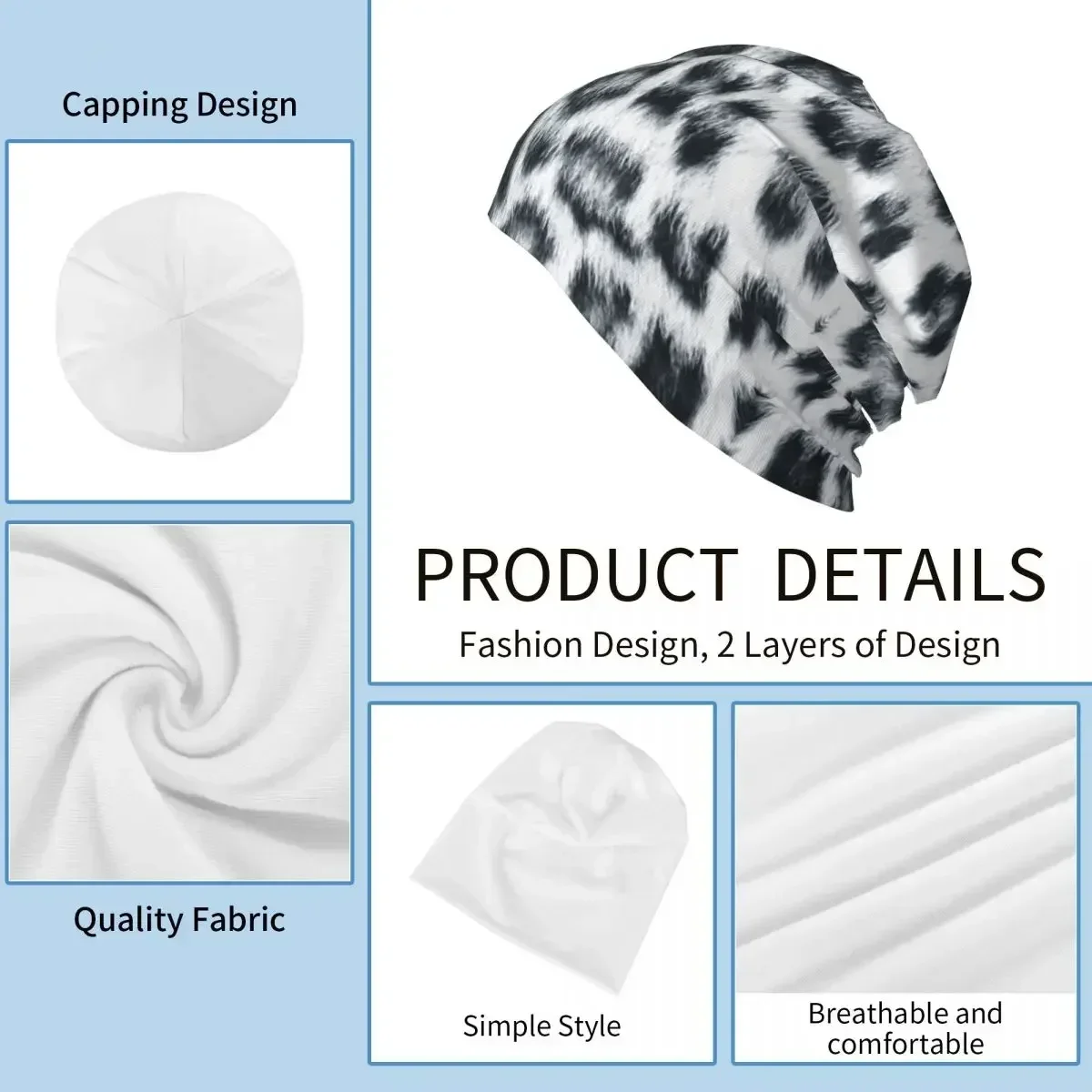

Life Print Skullies Beanies Hats Autumn Winter Unisex Outdoor Caps Warm Head Wrap Bonnet Knitted Hat