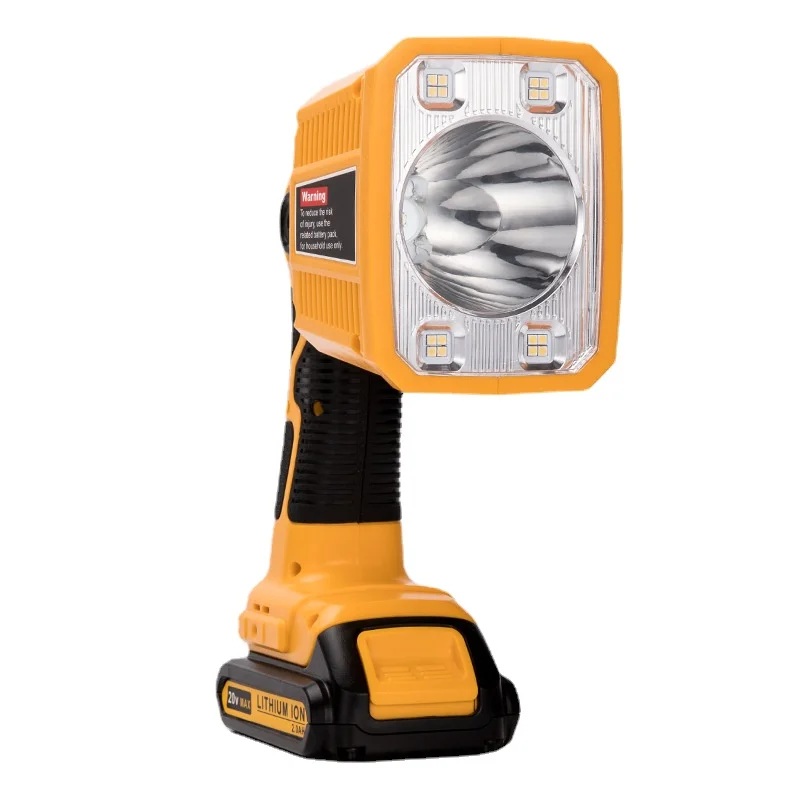 Imagem -03 - Luz de Trabalho Led para Dewalt Handheld Lanterna Jobsite Luz 20v Max Baterias de Lítio 18w 1250lm 110 Graus Cabeça Pivotante