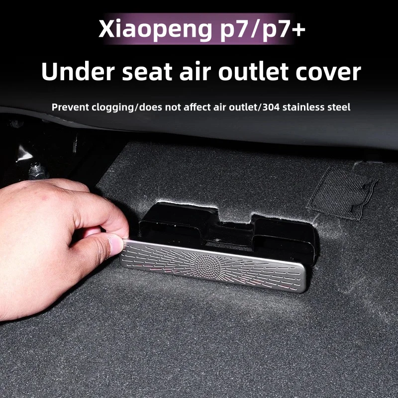 

For Xpeng P7 P7+ Air Outlet Under Seat Protective Cover 1 Pair Car Auto Vent Mesh Covers Air Conditioner Outlet Filter Cover