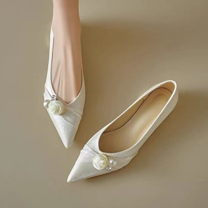 Boda Zapatos Planos Para Traje Mujer Mocasines Elegantes Para