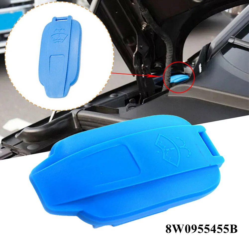 

Car Windscreen Washer Water Tank Bottle Cap Windshield Wiper Fluid Reservoir Cover Blue ABS For Audi-A4 A5 S4 S5 RS4 8W0955455B