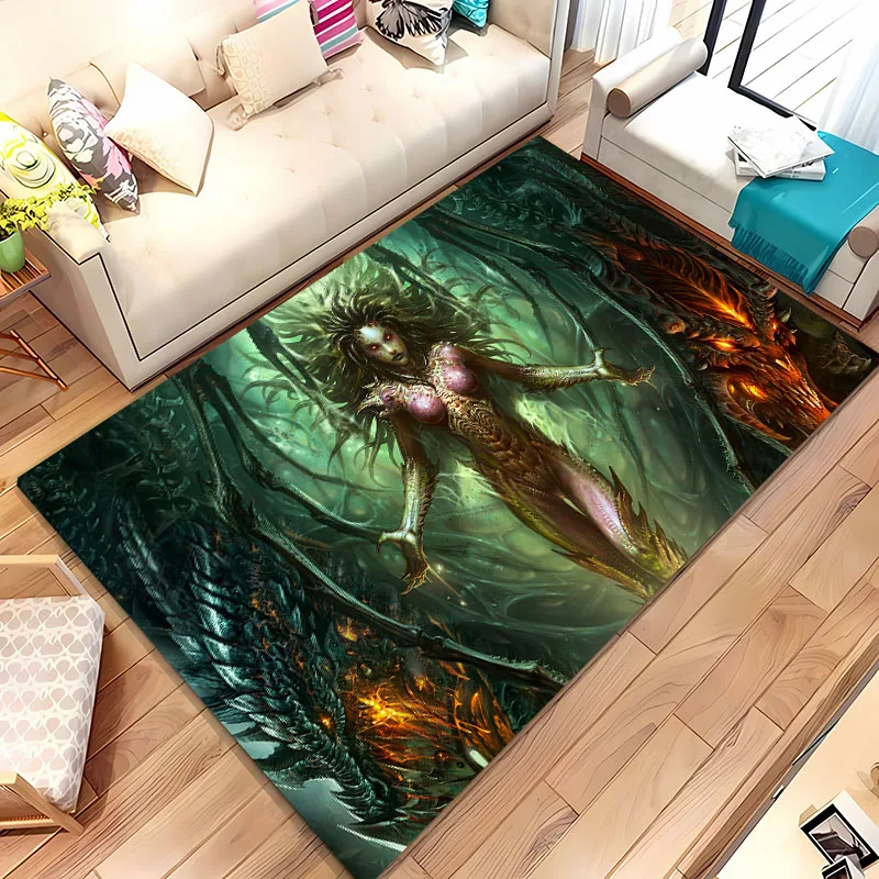 Blizzard StarCraft Area Carpet,Living Room and Bedroom Household Items,Children's Room Sofa Mat,Doormat Floor Anti-slip Rug,Gift