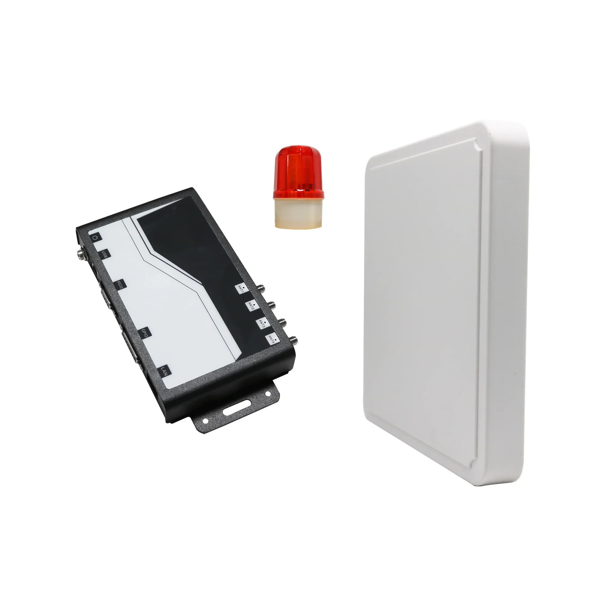 Retail anti-theft goods inventory UHF 860-960 MHz EAS system ABS White Square 1 host 1 antenna 3-5m detection Range RFID System