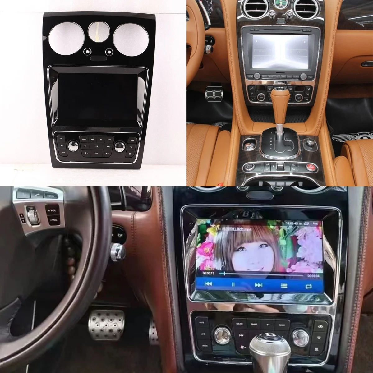 Android 13.0 8-rdzeniowe radio samochodowe dla Bentley Flying Spur Continental GT 2007-2017 Rejestrator nawigacji GPS Multimedialna jednostka