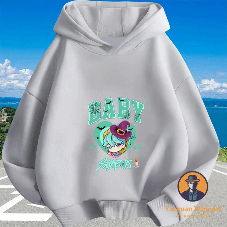 

Hot Sale KPop Demon Hunters Children Girls Boys Hoodie Cute Printed Cartoon Warm Windproof Autumn Winter Fashion​