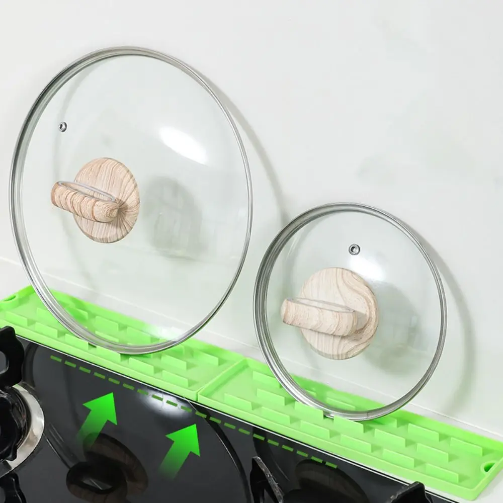 다용도 유연한 냄비 뚜껑 보관 매트 3개, 내열성, 내구성, 미끄럼 방지 매트, 가정용 배수대, 조리대