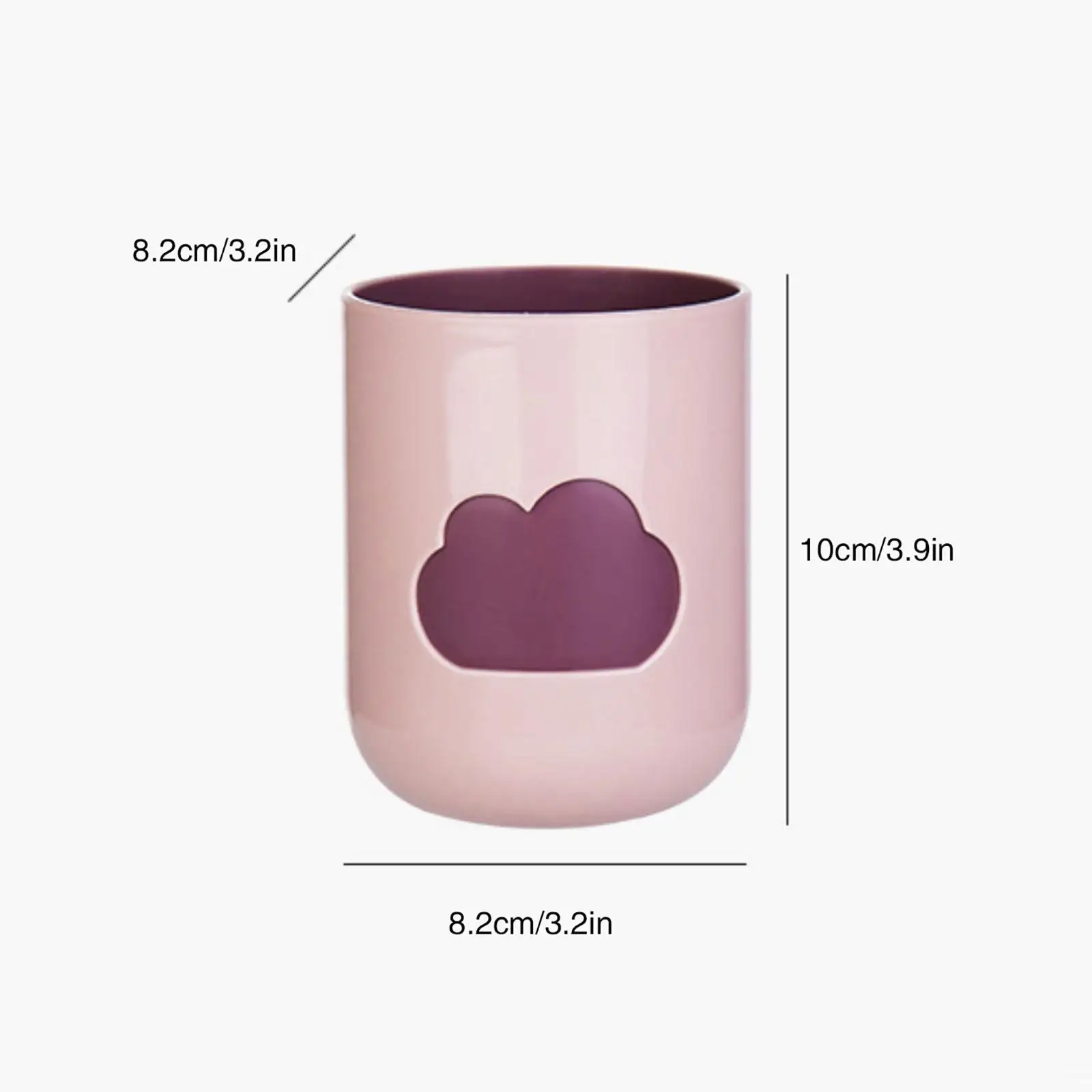 Toothbrush Cup 400ml Non Slip Bottom Durable Large Capacity Bathroom Tumbler