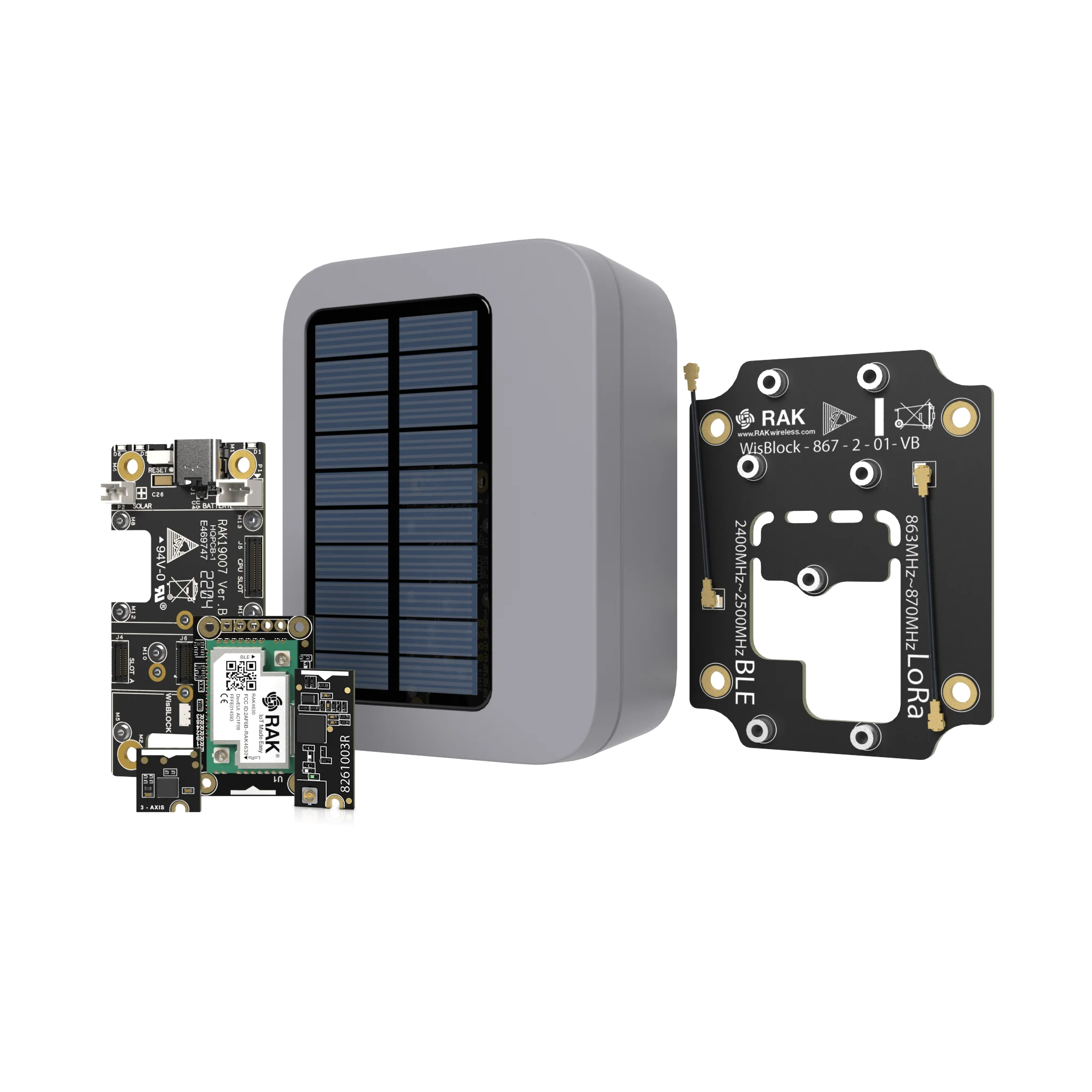 

WisBlock Kit 2 | LoRa-based GPS Tracker with Solar Panel | RAKwireless