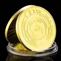 Bitcoin Collectible Gold Plated Copy Souvenir Coin Cryptocurrency Coin Thank You Casascius Collection Commemorative Coin