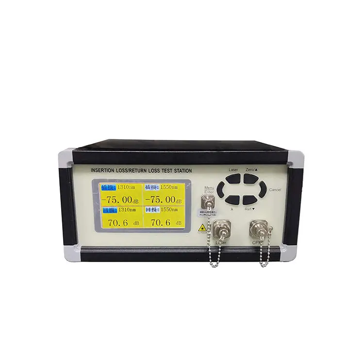 Optical fiber insertion return loss instrument, single multi-mode precision light detection instrumentre turn loss instrument