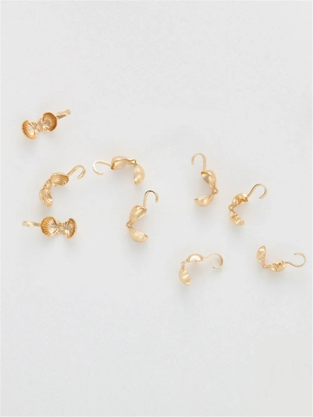 

14K Gold Heart Shell Pentagram Bag Buckle Hook Buckle Closing Buckle Connection Buckle DIY Jewelry Accessories