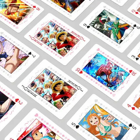 Anime Jujutsu Kaisen Haikyuu Cosplay Brädspelskort Genshin Impact Inbunden Pokerleksak Present 10 best sales anime pokerspelkort - №9