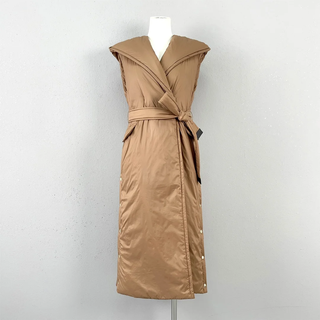 2025 ملابس نسائية عصرية من الصوف والقطن سترة نحيفة شتاء جديد 1105 #1