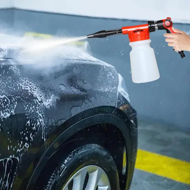 Pressure Washer Foam Cannon Large Capacity Car Wash Pressure Washer Car Cleaning Machine Transparent Soap Sprayer Vehicle