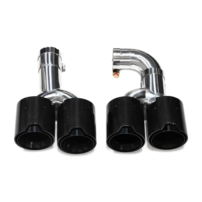 RVS Quad Uitlaatpijp voor 2022+ BMW X3 G01 X4 G02 20i 30i, X3M Competition Bumper Upgrade Uitlaatpijp