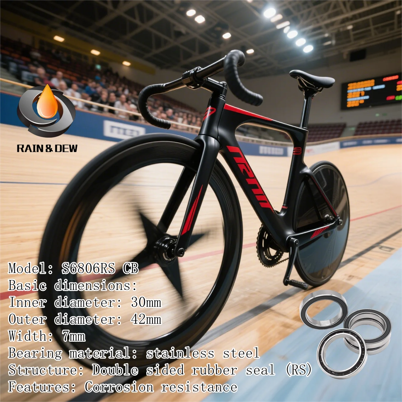 

1 шт. гибридная керамика 6800 6801 S6802 S6803 6804 S6805 S6806 6807 6808 6810 RSCB подшипник велосипедные подшипники