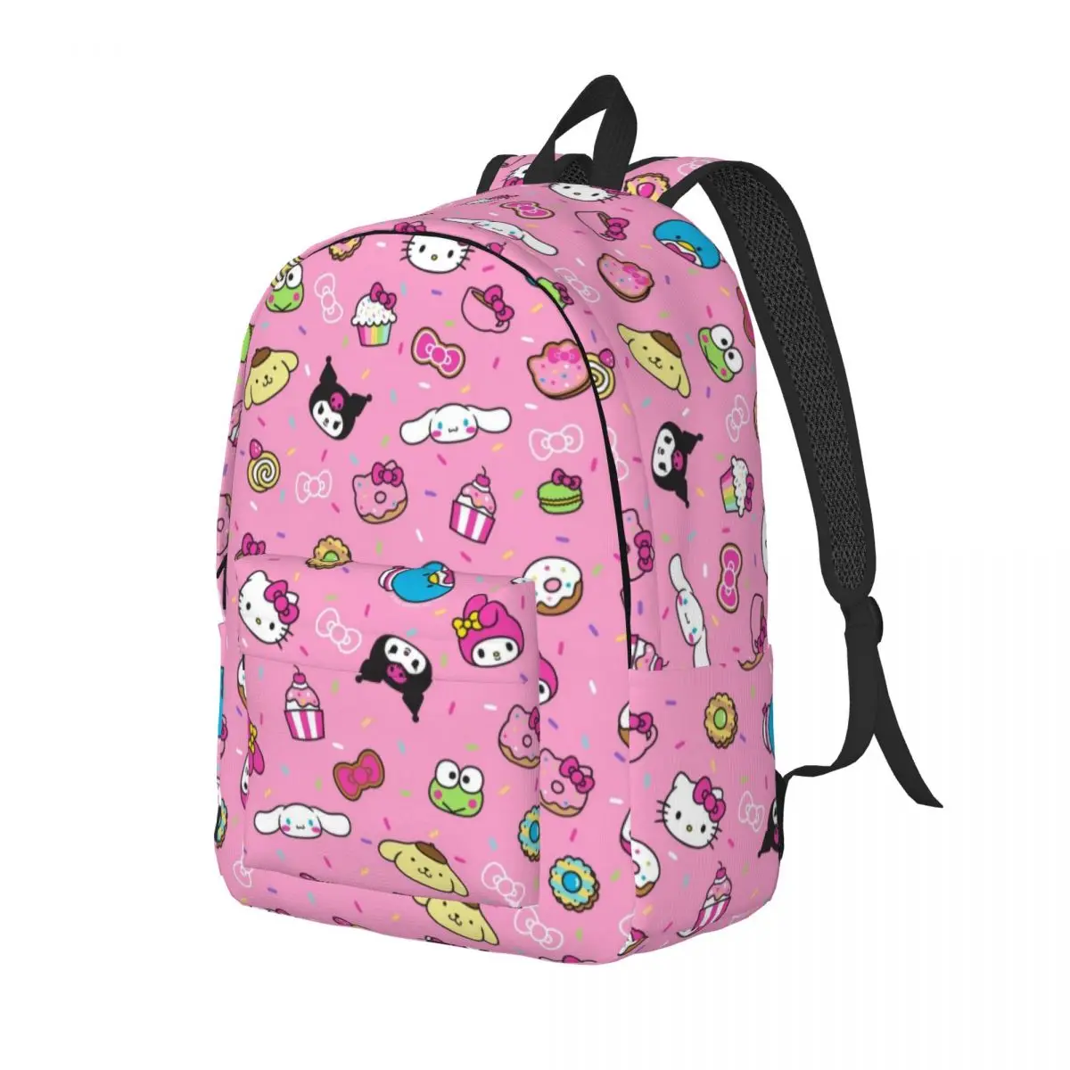 Sanrio Characters New Fashionable Pattern School Bag Print Lightweight Backpack 15in 17in