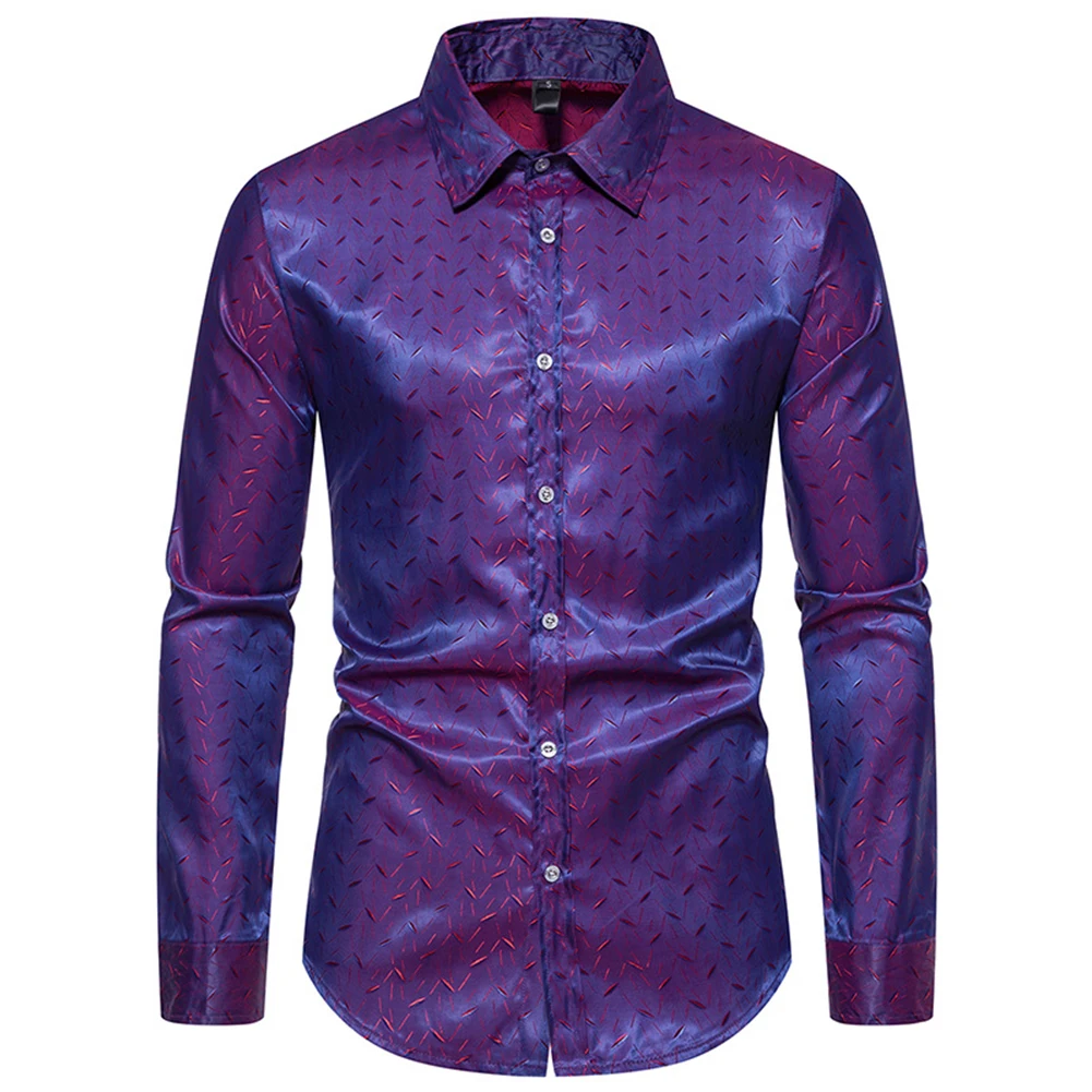 

Mens Long Sleeve Casual Button Down Shirts Slim Fit Blouse Tops Tee Dress Shirt