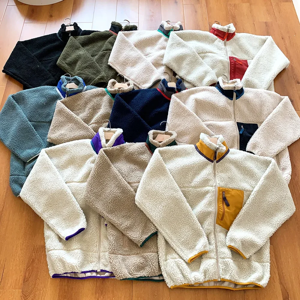 

2025 High-quality Bata Pata Classic Outdoor Thickened Lamb Wool Jacket Cotton Coat For Men And Women Stand Collar Zipper Jacket