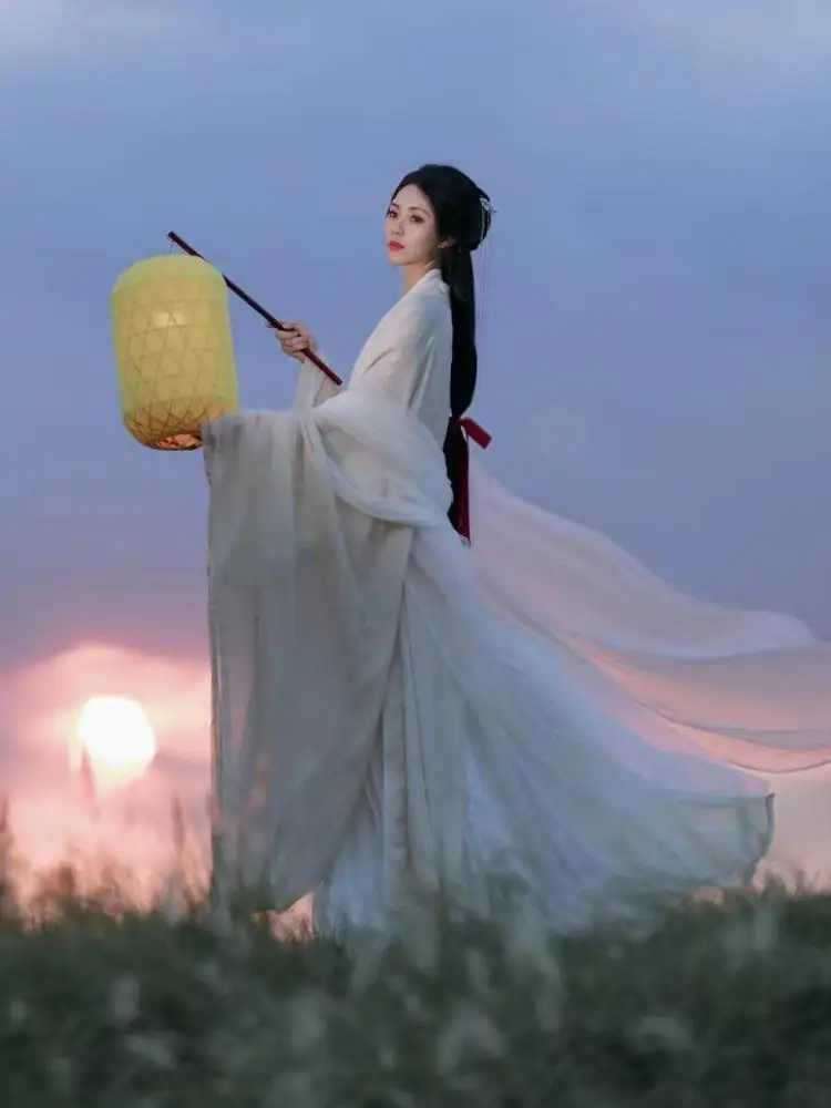 

Yourqipao платье ханьфу цвета шампанского, женское древнее китайское женское платье феи на Хэллоуин, карнавальный костюм, летнее платье, платье ханьфу, большие размеры