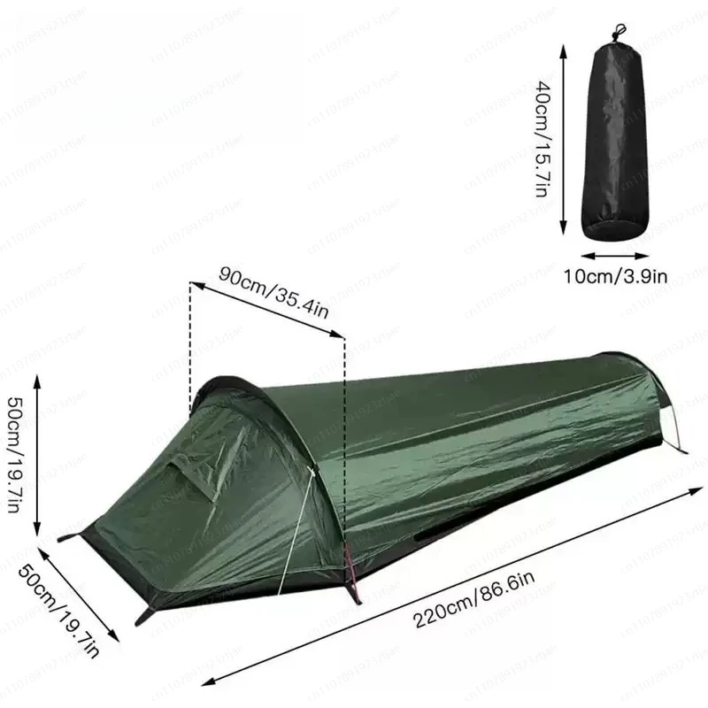 Camping Tent Ultra-Light Aluminum Poles, Outdoor Gear, Sleeping Bag Single Tent, tEnt Lightweight Mountaineering