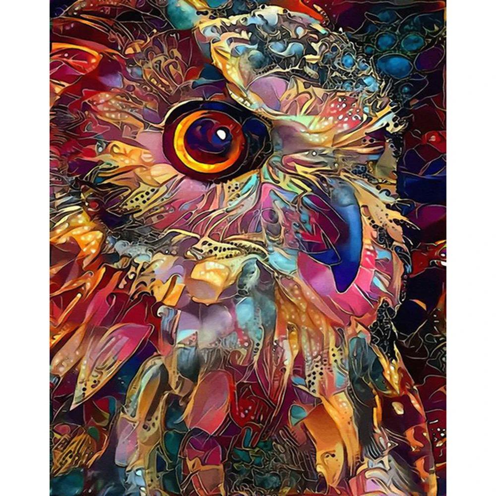 Animal Diamond Painting Kits Full Square Diamond Owl Lion Diamond Embroidery Horse Mosaic Orangutan Diamond Are Decor Rhinestone